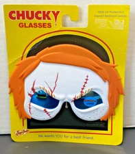 New Sun-Staches Sunglasses - Childs Play Chucky Doll - Fully Licensed