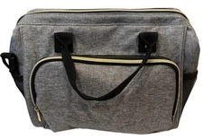 Insulated Cooler Bag – Gray Soft-Sided Tote – Leak Resistant Lining – Reusable