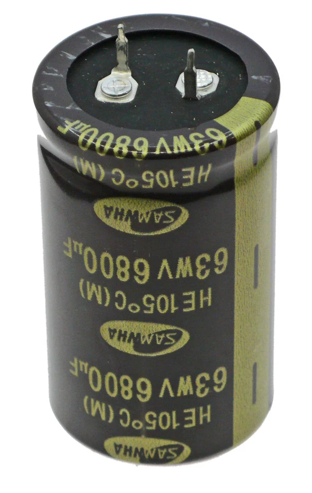 6800uF 63V Electrolytic Capacitor: SAMWHA brand (KOREA) x 2 pieces - image 2 of 4