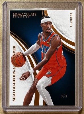2024-25 Immaculate Shai Gilgeous-Alexander Bronze  /3 Thunder BACK to BACK MVP 