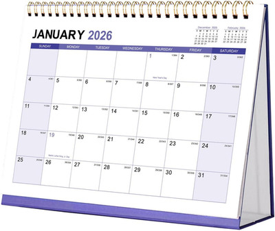 2026 Desk Calendar - Desktop Calendar 2026, Jan. 2026 - Dec. 2026, 12 Months Des