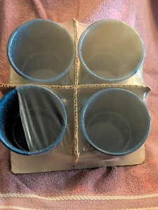 Texsport Blue Speckled Enamel Coffee mugs