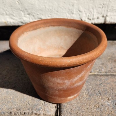 4'' Wide X 3'' Tall Mini Terracotta Plant Pot With Drainage Hole