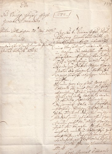 Brief L1 R.3. Nürnberg (20.5.1806)gel. nach München Inhalt Feuser 2547-10 - Bild 2 von 3