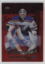 2024 Upper Deck Fleer Ultra Red Rainbow Foil 25/25 Jordan Binnington Auto 0v41