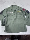 Vtg 60’s Vietnam Era US Army Shirt Mens L Cotton Sateen OG 107 1969 Military