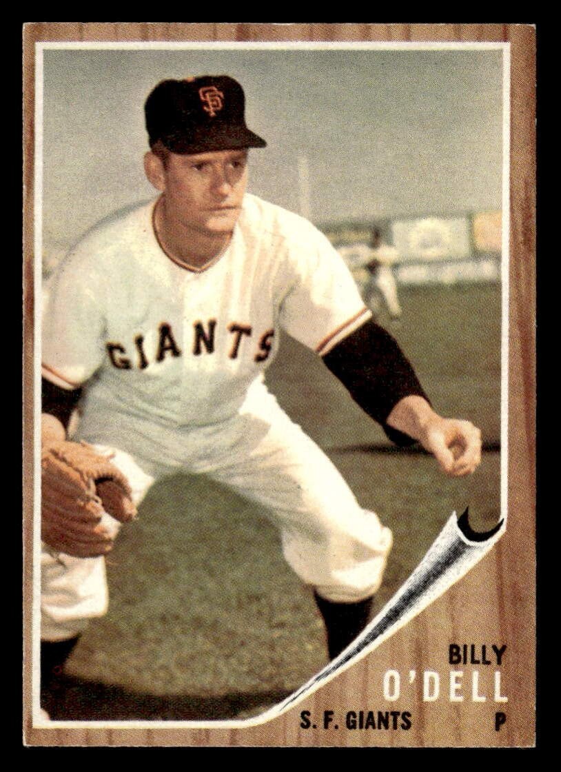Billy O'Dell 1962 Topps Card #429 San Francisco Giants EX-NM