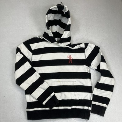Striped Billionaire Boys Club BBC Astronaut Helmet Hoodie Large Black White
