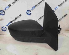 Volkswagen Up 2011-2017 OSF Drivers Wing Mirror Plain Black Manual