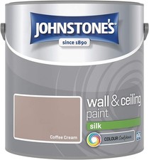 Johnstone's Wall  Ceiling Paint Silk Emulsion Smooth Finish Tin 2.5L All Colors