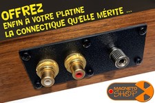 🔥UPGRADE KIT PLAQUE NOIRE "AUDIO ONLY" PRO RCA PLATINE VINYLE PHONO TURNTABLE🔥