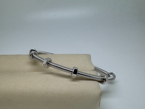 CARTIER Écrou de Cartier Armreif Größe 19 Box&Papiere 18kt Weißgold LP 9.050€ - Bild 2 von 3