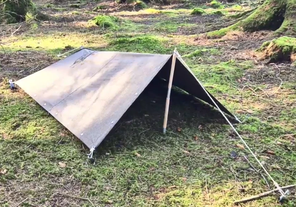 NOVO abrigo Alemanha Oriental NVA meio padrão gota de chuva strichtarn excedente NOS - Imagem 4 de 4