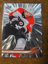 2025-26 Upper Deck Series 1 Silver OUTBURST Travis Sanheim Philadelphi Flyers