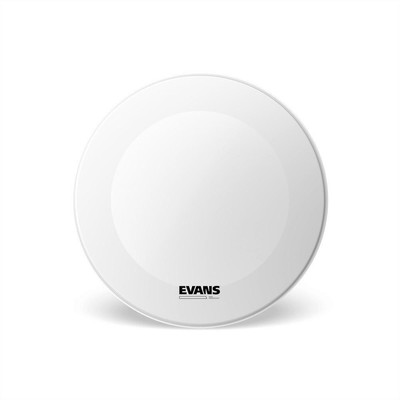 EVANS BD22RGCW-NP EQ3 RESONANT COATED WHITE NO PORT PELLE 22'' 