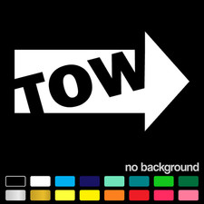 Tow Arrow Sticker Directional Vinyl Decal Towing Trucks Vehicle Race Car Hook