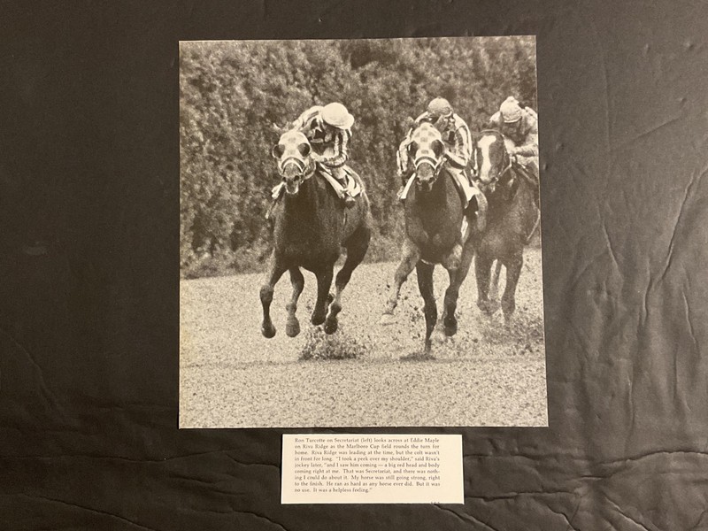 SECRETARIAT RIVA RIDGE  PHOTOS 3 LOT Horse Racing  1973 MARLBORO CUP