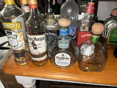 Empty Liquor Bottles. Crafts, Glass. Buy In Bulk!! Message About  Availability