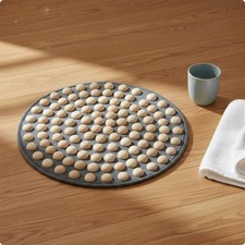 Wooden Foot Anti-Crack Acupressure Foot Board Relief Reflexology Mat for Home,