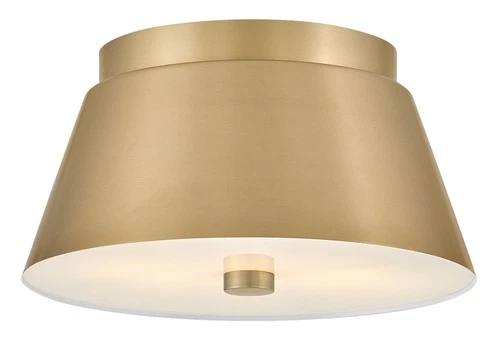 Lark 83511 Tess 2 Light 11"W Flush Mount Ceiling Fixture - Brass - Picture 4 of 7