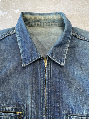 True Vintage 1950s Osh Kosh Denim Jacket Workwear EYH18