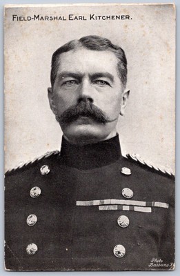 K28/ Interesting Postcard c1910 Earl Kitchener Field Marshall England 528