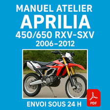 Manuel Atelier Aprilia 450/650 RXV-SXV 2006-2012 Revue Technique Moto RMT CD PDF