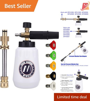 #ad #ad Foam Cannon White 1 4 Inch Quick Connect for Pressure Washers Car Wash $48.97