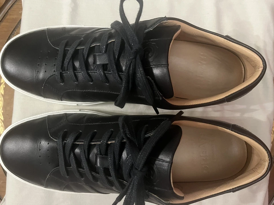 Greats Brooklyn Royale Zapatos para Hombres Tenis de Cuero Negro para Hombres Talla 10.5 Foto 4 de 4