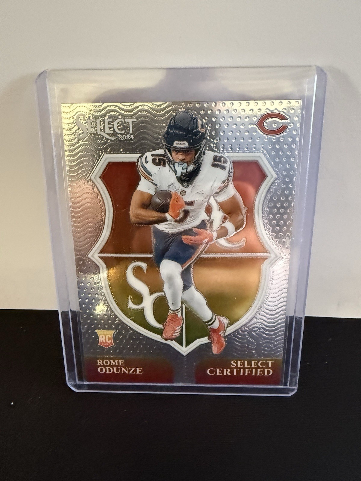 2024 Panini Select - Select Certified Rookies Rome Odunze #10 Silver Prizm (RC)