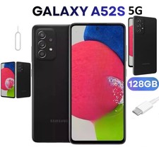 Image of Samsung Galaxy A52s 128GB 5G Black UNLOCKED SMART PHONE - UK MODEL - PRISTINE A+