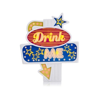 Suck UK Blinkender Flaschenaufsatz Drink Me Bottle Topper Geschenk Flasche