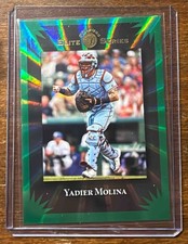 2025 Panini Donruss Yadier Molina #20 Elite Series Green Laser Cardinals