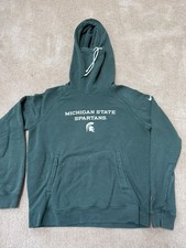 Nike Michigan State Womens size Large Spartans Green Hoodie Pullover Sweatshirt