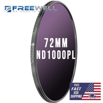 NEW Freewell 72MM Hybrid ND1000/PL (10 STOPS) Filter Magnetic Quick Swap System