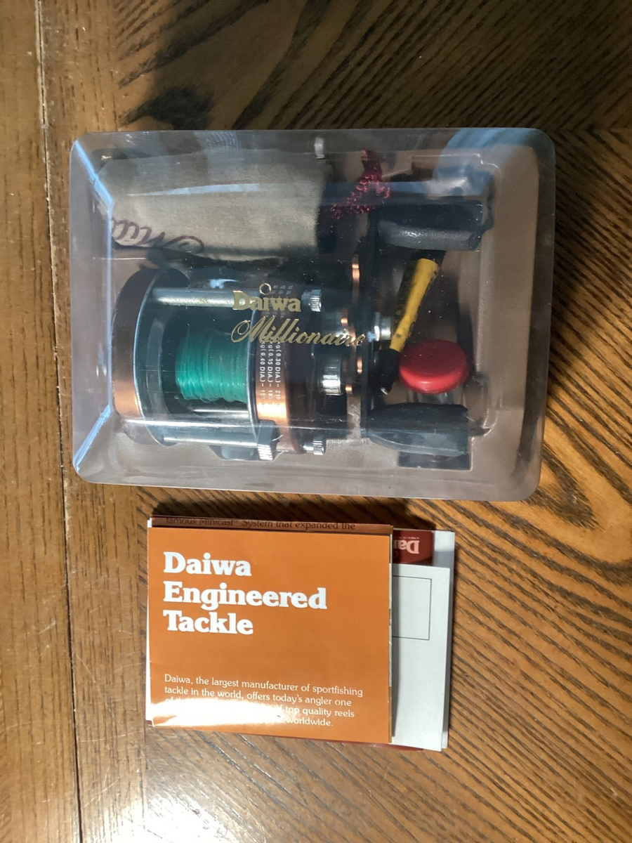 Daiwa Millionaire Model 5HS Fishing Reel Includes Box & Manuals