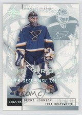 2002-03 Mask Collection Teammates UD Promo Fred Brathwaite Brent Johnson #75 0a4