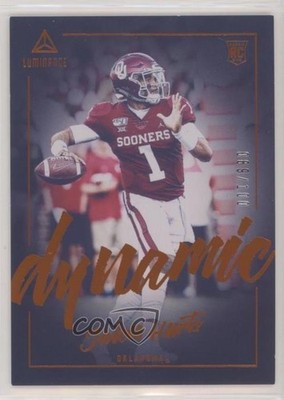 2020 Panini Luminance Dynamic Rookies Orange 89/100 Jalen Hurts #DR7 RC uk2