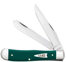 Case xx Knives Trapper Spruce Green Synthetic 64530 Pocket Knife Stainless