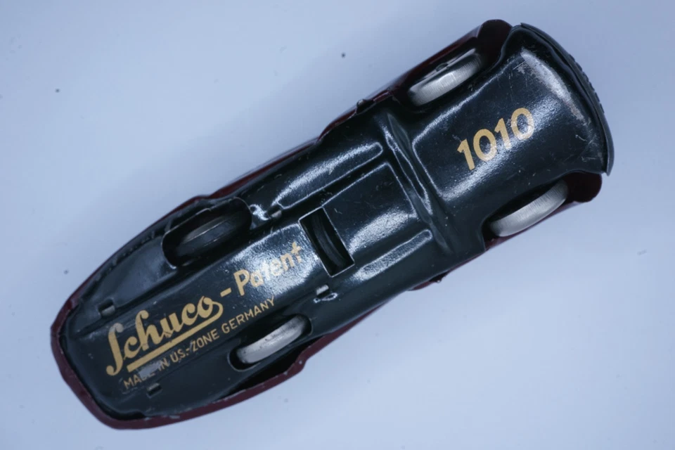 Schuco Patent Auto 1010 US Zone Wendeauto aus den 50ern - weinrot - original - Bild 3 von 4