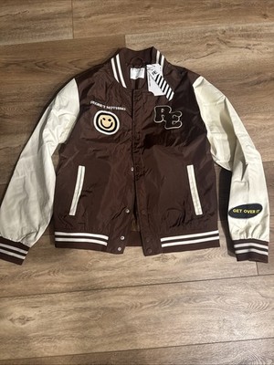  Christmas Sale! NWT Riot Empire Teens Size Medium Varsity Jacket. Brown.