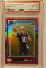 2024 Panini Donruss Optic - Rated Rookie Drake Maye #229 Pink Prizm (RC) PSA 8