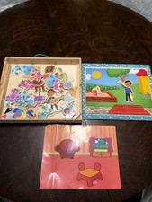 Blue's Clues Melissa  Doug Wooden Magnetic Picture Board Game Carrying Case