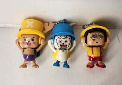 lot of 3 ONE PIECE Face Changer Figure keychain  toy