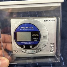 Sharp MD-MT 15 Portable Minidisc Recorder/Player Junk No Tested