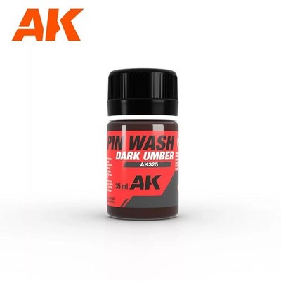 AK Interactive AK325 - Dark Umber Pin Wash 35 ml - Neu