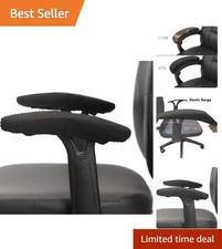 Elastic Office Chair Arm Rest Covers for Desktop Chairs Black