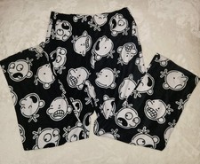 Pantalones de pijama Diary of a Wimpy Kid Greg Heffley gráfico negro blanco 2012 y2k niños