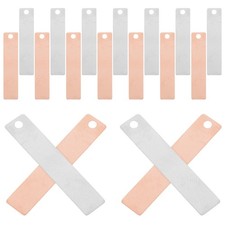 20 Pezzi Strisce di Zinco Calorimetro per Incollaggio Senza Saldatura