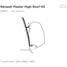 CAMPERVAN Renault Master High Roof H3 Awning Adapter &ndash; Compatible with Thule 490